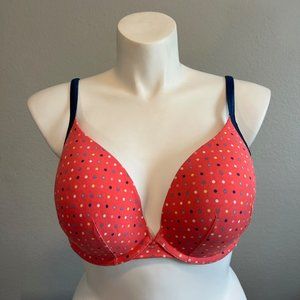 Cacique Lightly Padded Cotton Underwire Bra - Pink